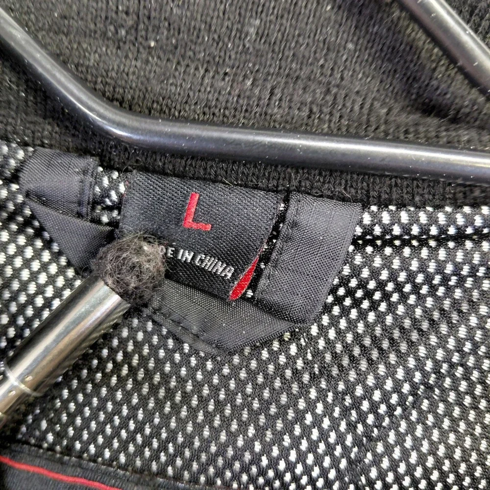 Olympia Moto Sports Mens Large Grey Black Ripstop Full Zip Mesh Lined Jacket